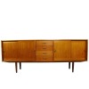 1950s Danish Teak Sideboard with Sliding Doors