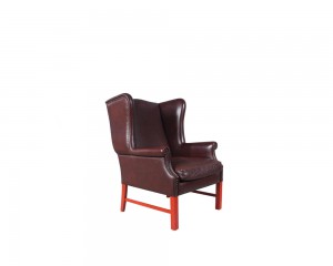 Leather Vintage Wingback Chair