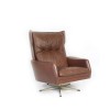 Danish Vintage Swivel Lounge Chair 1970s